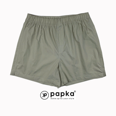 Quần boxer nam mặc nhà Papka 2015 màu kem trơn chất cotton pha spandex