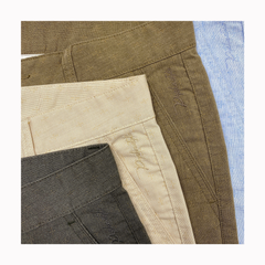 Quần short kaki nam Papka 2026 cao cấp màu nâu thêu hoa chìm tạo điểm nhấn hài hòa