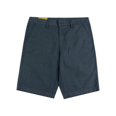 Quần short kaki nam PAPKA 2032 màu xanh đen sọc caro mini form thoải mái trẻ trung