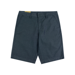 Quần short kaki nam PAPKA 2032 màu xanh đen sọc caro mini form thoải mái trẻ trung