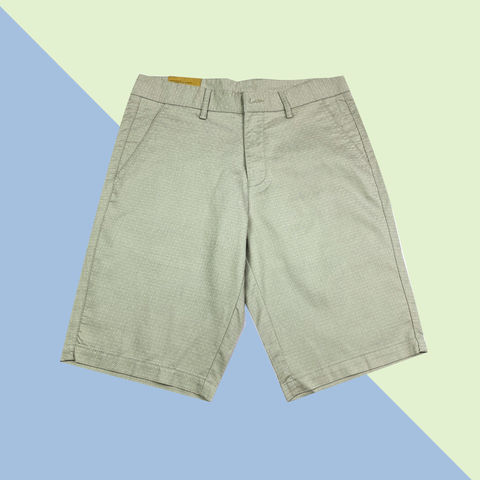 Quần short kaki nam PAPKA 2032 màu vàng họa tiết nhí