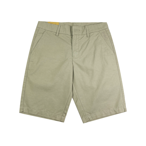 Quần short kaki nam PAPKA 2032 màu kem sọc caro mini form thoải mái trẻ trung
