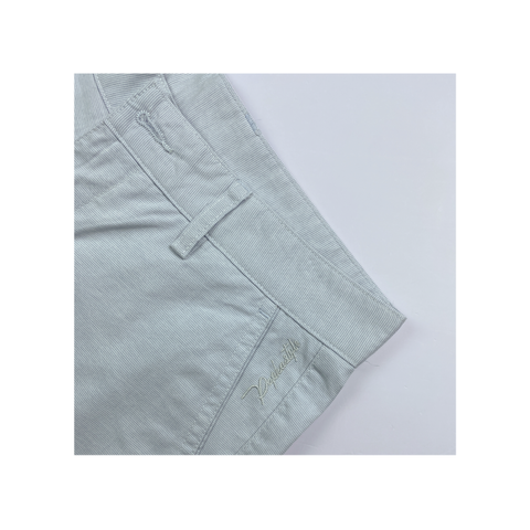 Quần short kaki nam PAPKA 2032 màu trắng sọc caro mini form thoải mái trẻ trung