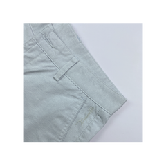 Quần short kaki nam PAPKA 2032 màu trắng sọc caro mini form thoải mái trẻ trung