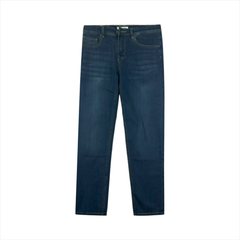 Quần Jeans dài nam cao cấp PAPKA 2052 màu xanh dương form TEEN ngắn hơn, ống đứng thoải mái trẻ trung hơn
