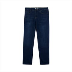 Quần Jeans dài nam cao cấp PAPKA 2052 màu xanh đậm form TEEN ngắn hơn, ống đứng thoải mái trẻ trung hơn