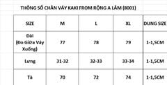 Chân váy Midi nữ PAPKA 8001 màu be form chữ A lưng thun chất liệu Khaki tôn dáng nữ tính