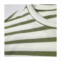 Áo thun nữ Papka 3040 sọc đen cơ bản form croptop ngắn vừa phải trẻ trung, năng động, lịch sự