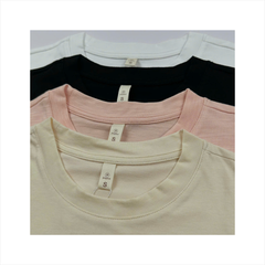 Áo thun nữ Papka 3040 màu hồng form croptop Boxy Tee 