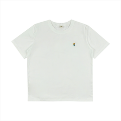 Áo thun nữ Papka 3043 màu trắng kem form suông thêu hoa