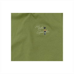 Áo Tshirt nữ PAPKA 3043 màu xanh form cơ bản chất vải PC Cotton thêu chữ My plan God's plan mang ý nghĩa tích cực