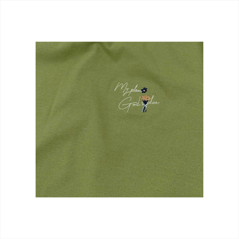 Áo Tshirt nữ PAPKA 3043 màu hồng form cơ bản chất vải PC Cotton thêu chữ My plan God's plan mang ý nghĩa tích cực