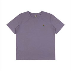 Áo thun nữ Papka 3043 màu trắng kem form suông thêu hoa