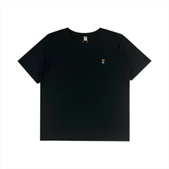 Áo thun nữ Papka 3043 màu tím form suông thêu hoa trẻ trung