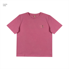 Áo Tshirt nữ PAPKA 3043 màu hồng form cơ bản chất vải PC Cotton thêu chữ My plan God's plan mang ý nghĩa tích cực