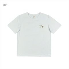 Áo Tshirt nữ PAPKA 3043 màu trắng form cơ bản chất vải PC Cotton thêu chữ My plan God's plan mang ý nghĩa tích cực