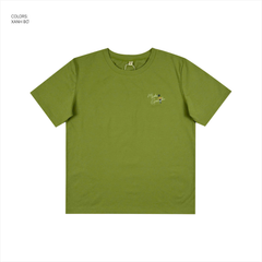 Áo Tshirt nữ PAPKA 3043 màu xanh form cơ bản chất vải PC Cotton thêu chữ My plan God's plan mang ý nghĩa tích cực