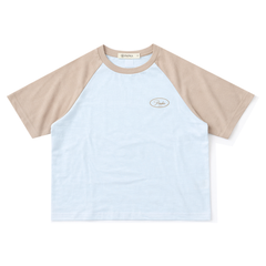 Áo thun nữ PAPKA 3047 phối Raglan màu hồng chất Cotton 100% trẻ trung năng động