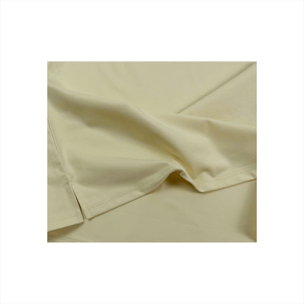 Áo cổ tròn nữ PAPKA 3059 chất Cotton lạnh màu xanh cốm thêu chữ Alife trẻ trung rộng rãi