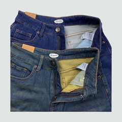 Quần short Jeans nữ Papka 4043 màu xanh rêu form chữ A rộng rãi co dãn tốt