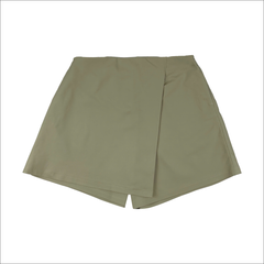 Quần kaki nữ Papka 4050 váy đắp màu kem thanh lịch và trẻ trung.