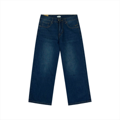 Quần Jeans dài nữ Papka 4058 màu xanh xược với ống siêu rộng cực tôn dáng dễ phối đồ.