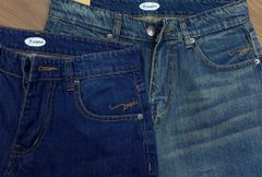 Quần jeans nữ Papka 4058 màu xanh dương ống siêu rộng, trendy, trẻ trung và năng động.