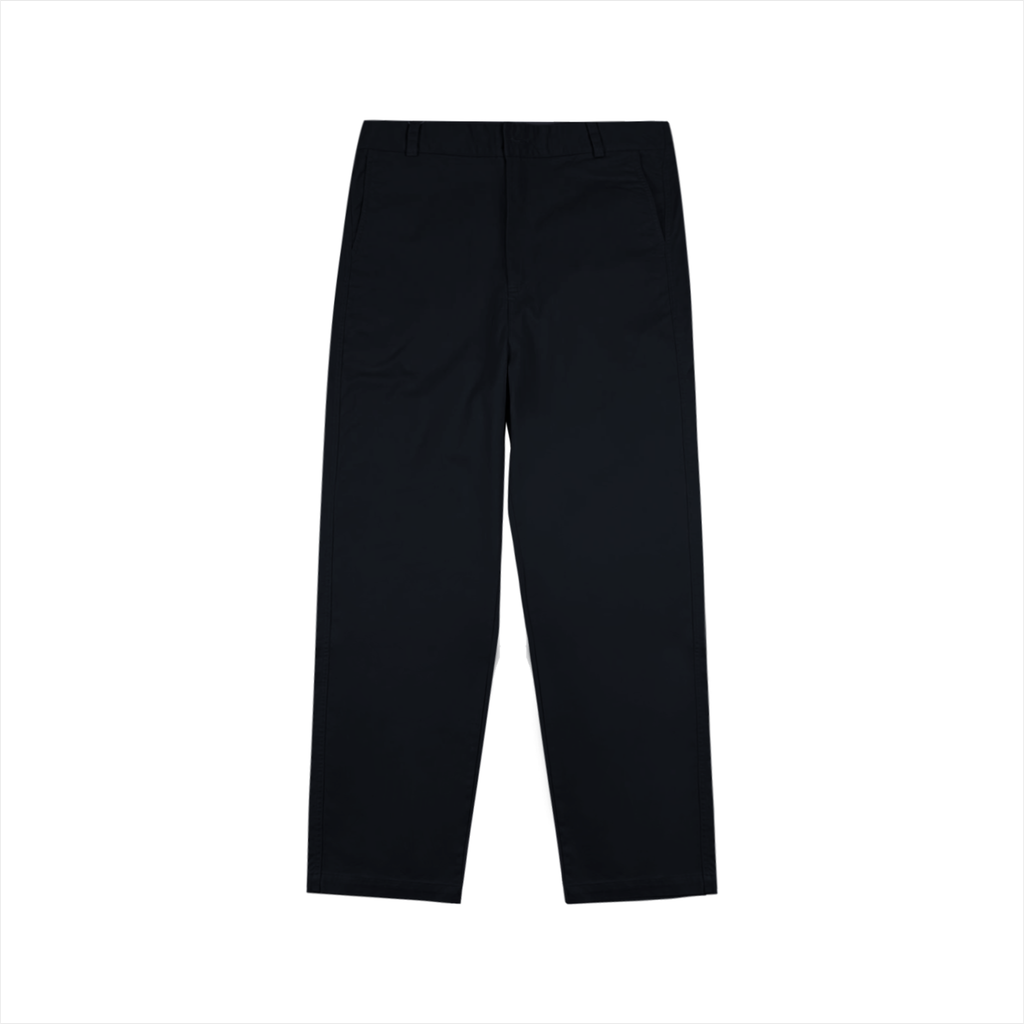 Quần kaki dài nữ ống suông PAPKA 4067 màu đen lưng thun giúp tôn dáng và thoải mái khi mặc