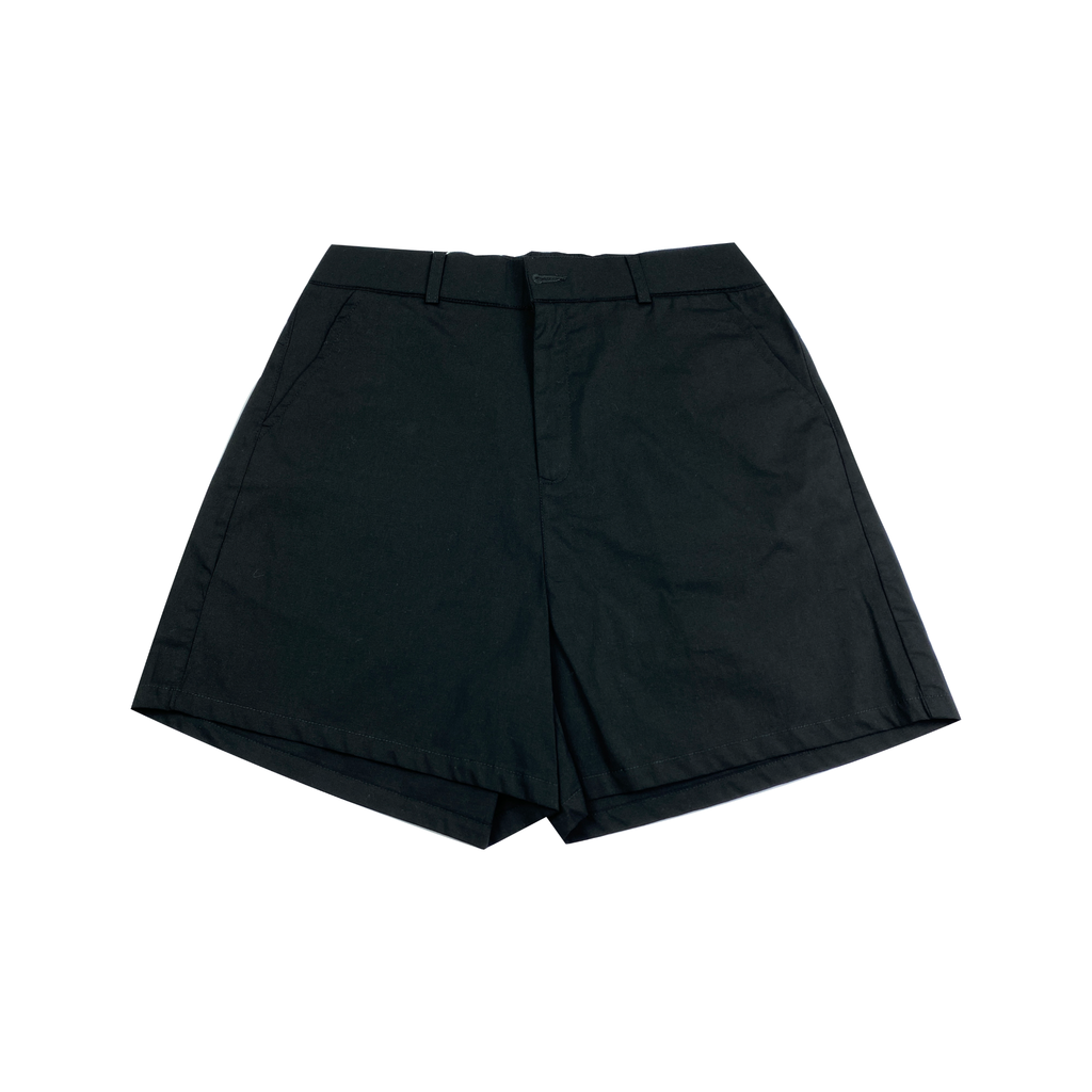 Quần kaki ngắn nữ PAPKA 4068 màu be với lưng thun phía sau tạo sự thoải mái trẻ trung