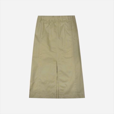 Chân váy midi nữ Papka 4070 màu kem kaki form chữ I che khuyết điểm trẻ trung, năng động và ứng dụng cao