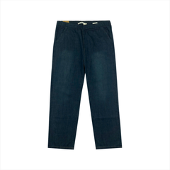 Quần kaki jeans nữ Papka 4073 màu xanh dương nhạt form ống suông mỏng nhẹ thoải mái