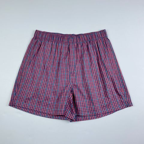 Quần boxer nam mặc nhà Papka 2015 màu đỏ caro chất cotton pha spandex
