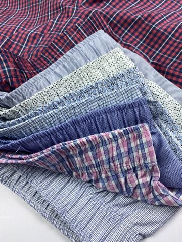 Quần boxer nam mặc nhà Papka 2015 màu trắng ô nhí chất cotton pha spandex