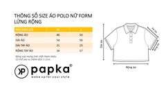 Polo nữ PAPKA 3056 chất Cotton Jersey dệt sọc cao cấp bền đẹp