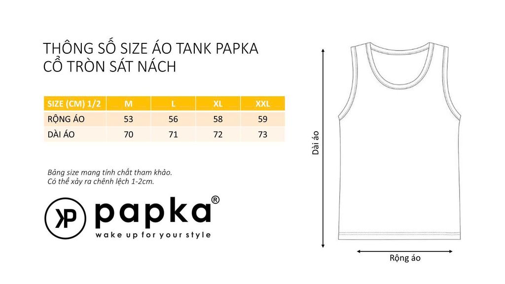 Áo tank nam PAPKA 1008 chất Cotton Jersey màu be co dãn thấm hút cực thoáng mát