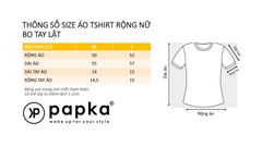 Áo thun nữ Papka 3031 màu đen xẻ tà lệch chất vải Cotton Jersey AIRism mềm nhẹ, thoáng mát