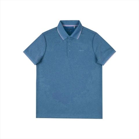 Áo polo nam Papka 1103 màu xanh biển với chất cotton pique dệt kim thoáng khí, co dãn nhẹ và độ bền cao tạo nên phong cách vừa lịch sự vừa năng động