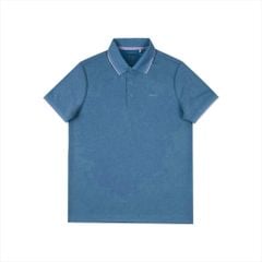 Áo polo nam Papka 1103 màu xanh biển với chất cotton pique dệt kim thoáng khí, co dãn nhẹ và độ bền cao tạo nên phong cách vừa lịch sự vừa năng động