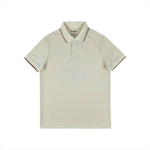 Áo polo nam Papka 1103 màu vàng kem với chất cotton pique dệt kim thoáng khí, co dãn nhẹ và độ bền cao tạo nên phong cách vừa lịch sự vừa năng động