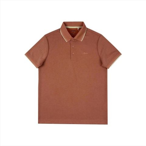 Áo polo nam Papka 1103 màu hồng cam với chất cotton pique dệt kim thoáng khí, co dãn nhẹ và độ bền cao tạo nên phong cách vừa lịch sự vừa năng động