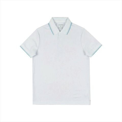 Áo polo nam Papka 1103 màu trắng với chất cotton pique dệt kim thoáng khí, co dãn nhẹ và độ bền cao tạo nên phong cách vừa lịch sự vừa năng động