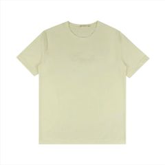 Áo thun Tshirt nam Papka 1079 màu kem thêu chìm chữ Original tạo cảm giác năng động và trẻ trung