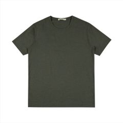 Áo thun Tshirt nam Papka 1079 màu xám xanh thêu chìm chữ Original tạo cảm giác năng động và trẻ trung