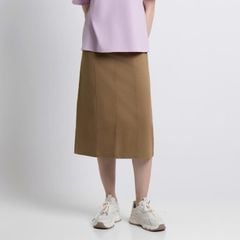 Chân váy kaki form A PAPKA 8004 màu đen xẻ tà sau trẻ trung năng động