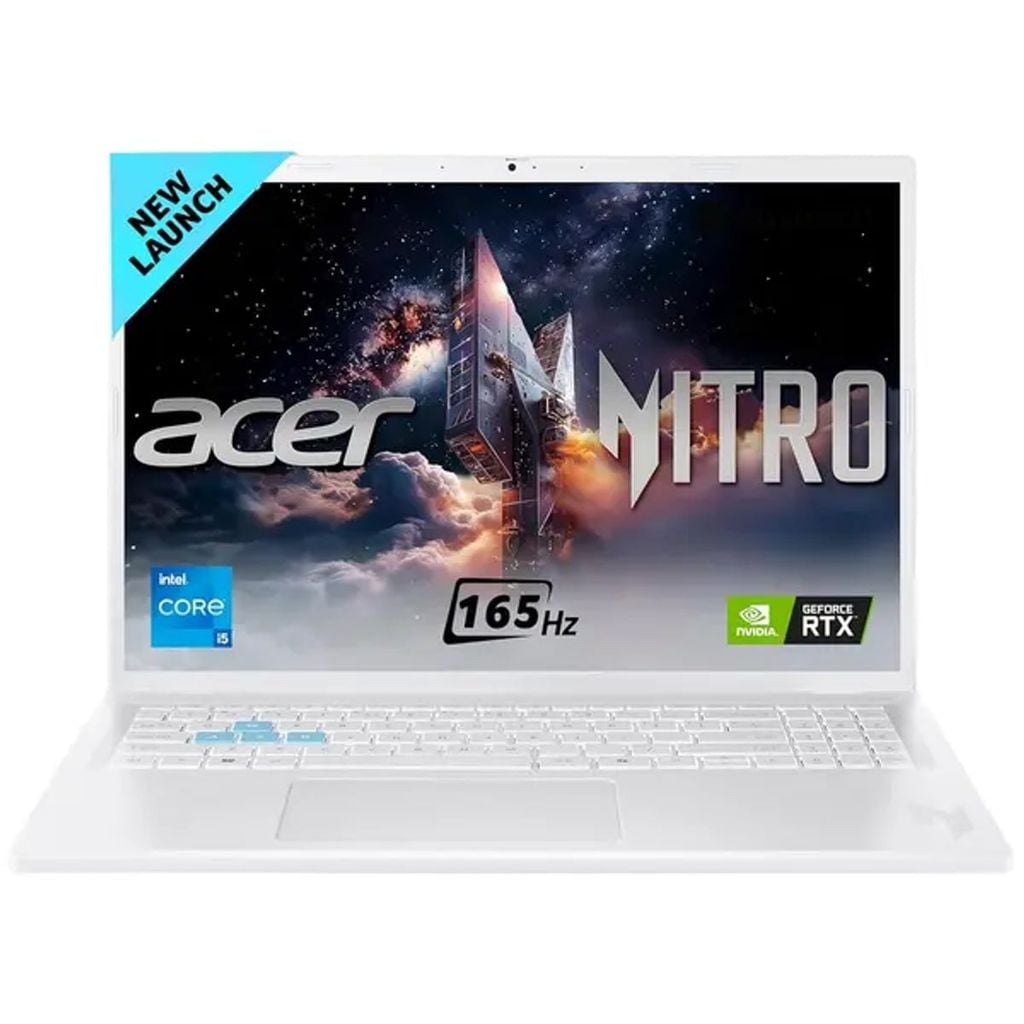Laptop Gaming Acer Nitro Lite 16 Nl16-71G-56WQ (NH.D59SV.001) | i5-13420H, 16GB DDR5, SSD 512GB Nvme, 16" FHD+ 165Hz, RTX 3050 6GB, Trắng CŨ ĐẸP KENG CÒN BH HÃNG
