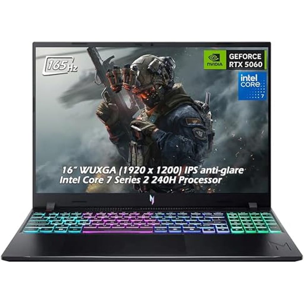 Laptop Gaming Acer Nitro Lite 16 Nl16-71G-56WQ (NH.D59SV.001) | i5-13420H, 16GB DDR5, SSD 512GB Nvme, 16" FHD+ 165Hz, RTX 3050 6GB, Trắng CŨ ĐẸP KENG CÒN BH HÃNG