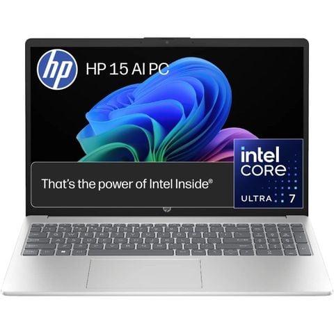 Laptop HP AI 15-fd2050wm | Core Ultra 5 | 8GB RAM | 512GB SSD | 15.6 inch FHD | Bạc NEW CHÍNH HÃNG FULLBOX