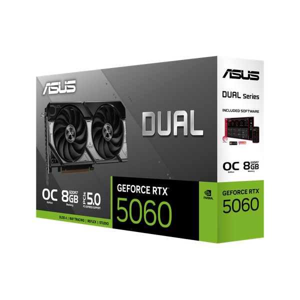 VGA ASUS RTX 5060 | 8GB | DUAL 8GB GDDR7 OC