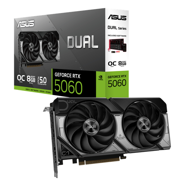 VGA ASUS RTX 5060 | 8GB | DUAL 8GB GDDR7 OC