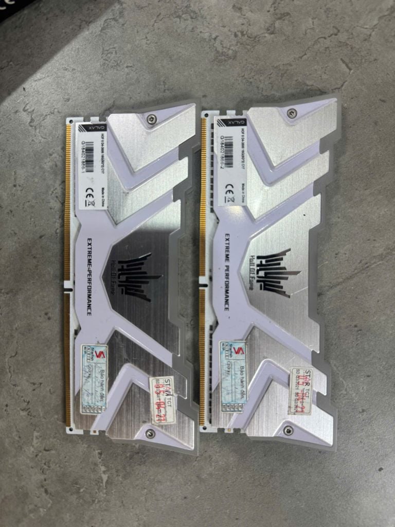 RAM Cặp RAM Hall Of Fame Trắng 8x2 | DDR4 | 16GB | 3600MHz | Cũ